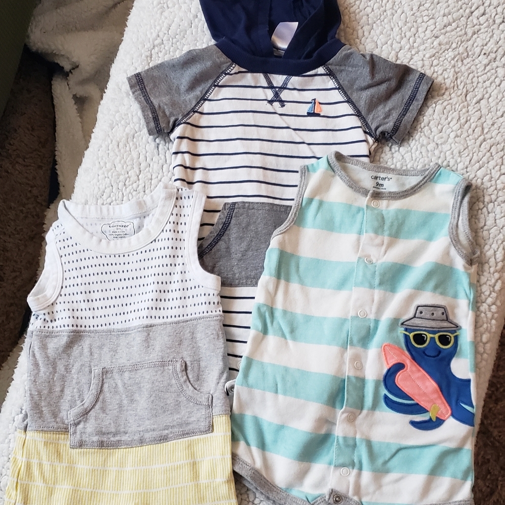Set of 3 Baby Rompers
